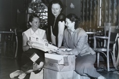 Helen Cooke (Right) with Inaugural AFOSC Newsletter
