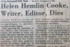 Helen Hemlin Cooke Obituary
