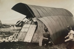 Nissen hut Destroyed by Wind